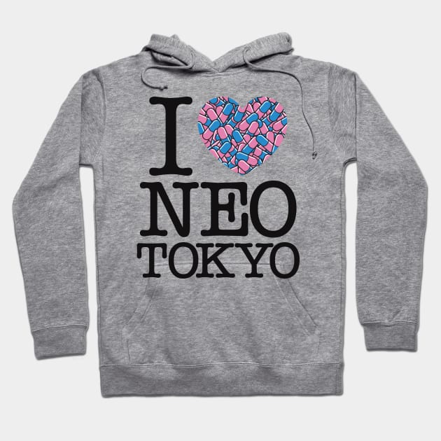 I HEART NEO TOKYO Hoodie by DCLawrenceUK